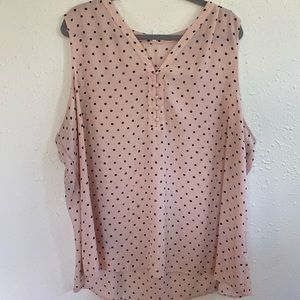 Maurice’s polka dot blouse tank 3X
